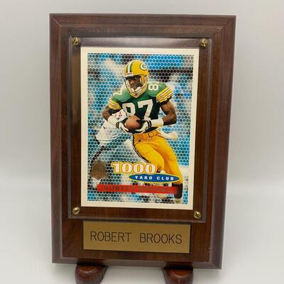 -84- Robert Brooks | Collector Card And Wood Plaque
