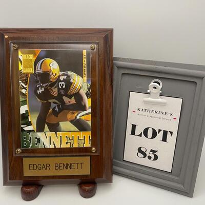 -85- Edgar Bennett | Collector Card And Wood Plaque
