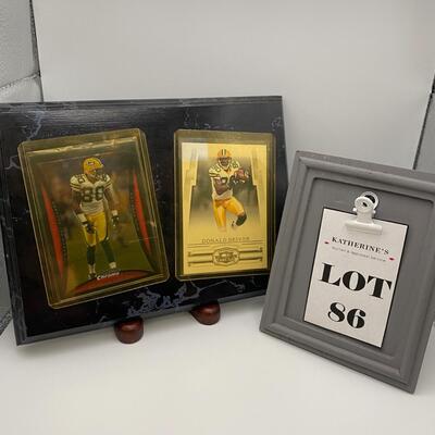 -86- Donald Driver | Card And Wood Plaque