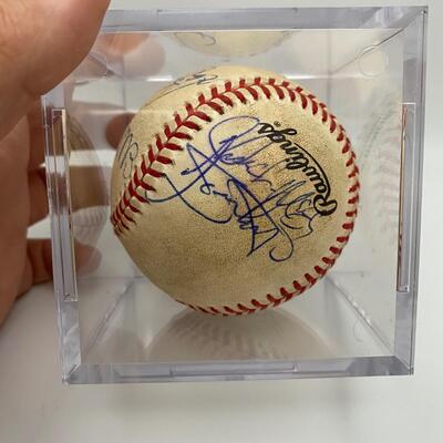 -91- Signed Baseball | Ellis Bunkes, Vinny Castino, And Others