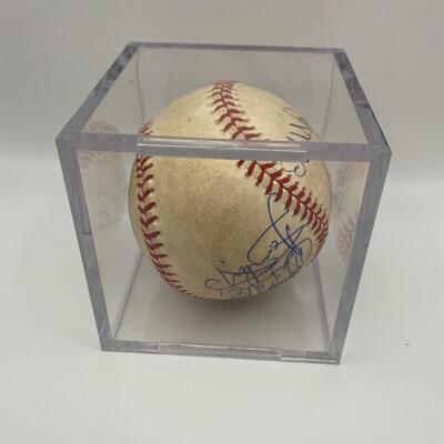 -91- Signed Baseball | Ellis Bunkes, Vinny Castino, And Others