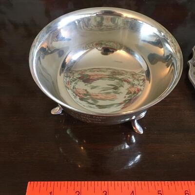 Silver plate collection with engraved bowls