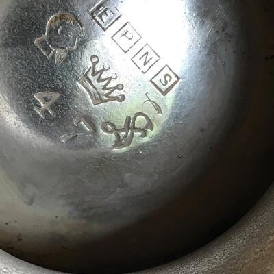 Silver plate collection with bowls on caddy Lot #1