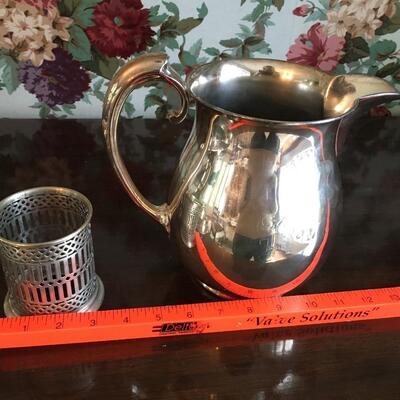 Silver plate collection with cups Lot #2