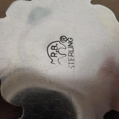 Sterling silver lg. cross by RB. designs.