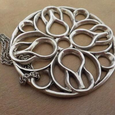 Sterling silver " Celtic Art", design necklace.