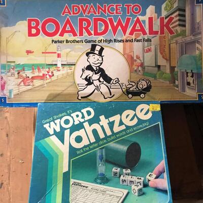 Advance to Boardwalk  & Word Yahtzee Games