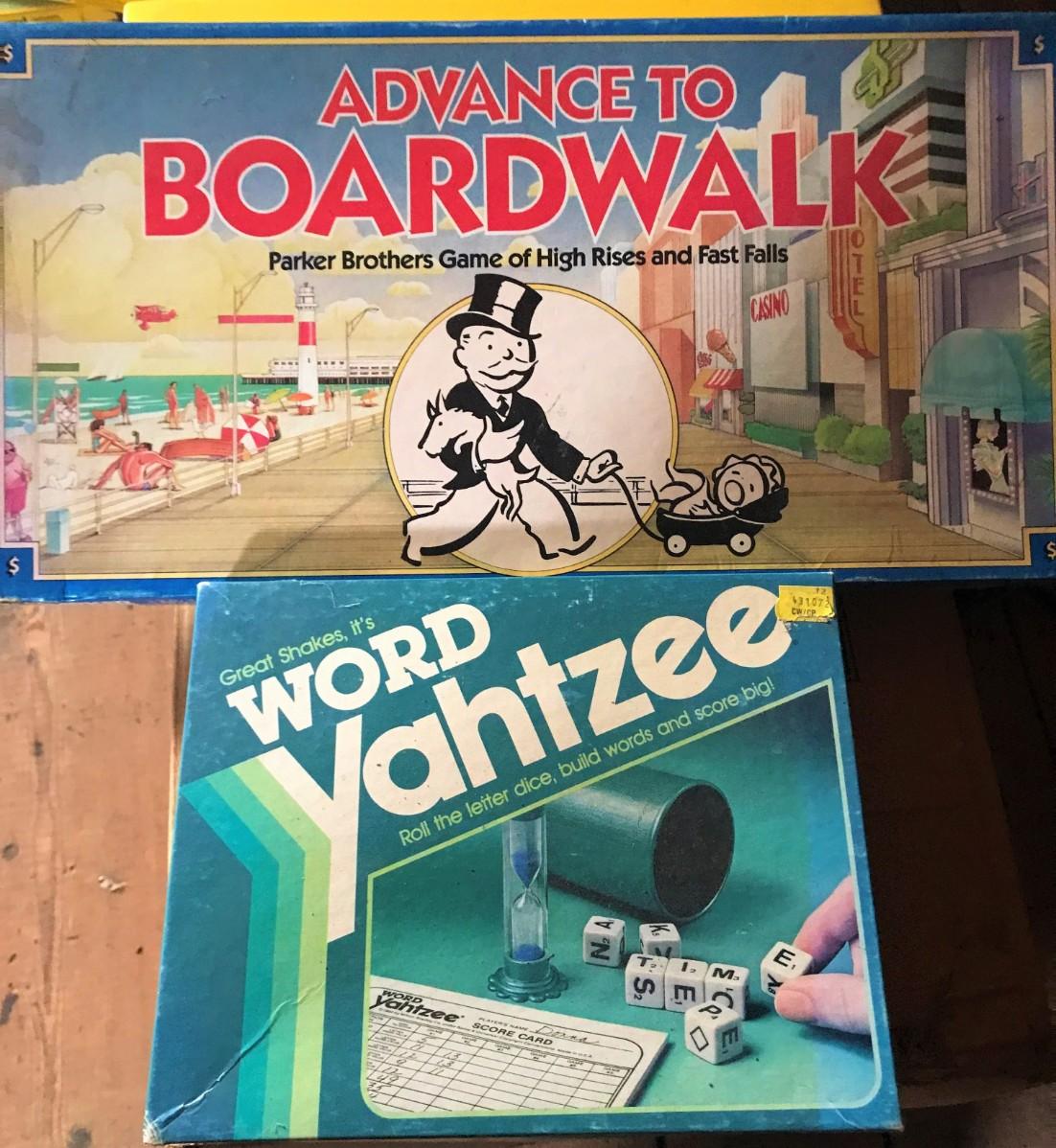 Advance to Boardwalk & Word Yahtzee Games