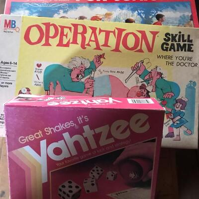 Trivial Pursuit & Operation & Yahtzee Games
