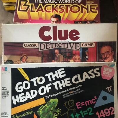 The Magic World of Blackstone - Clue - Go To The Head Of The Class Board Games