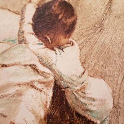 Painting of child praying