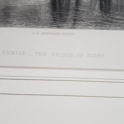 Venice "The Bridge of Sighs" Print J.C. Armytage