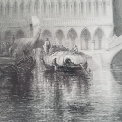 Venice "The Bridge of Sighs" Print J.C. Armytage