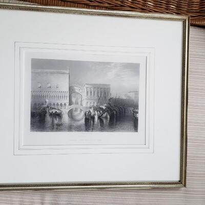 Venice "The Bridge of Sighs" Print J.C. Armytage
