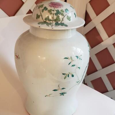 Two large ginger jars/ Temple Vases 18" tall!