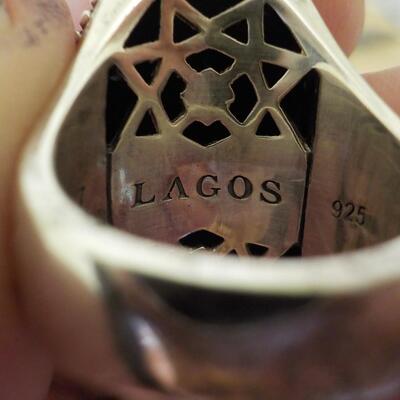Sterling silver artistic design.