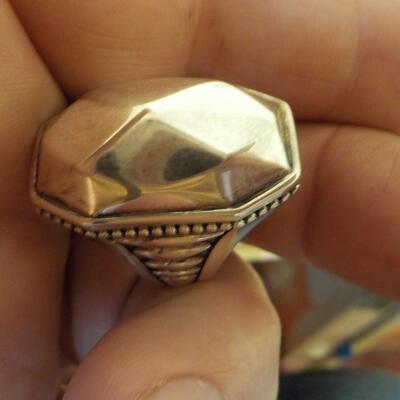 Sterling silver artistic design.