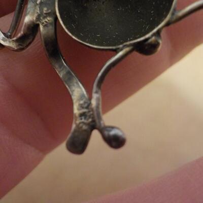 Sterling silver Beatle with colored moon stone.
