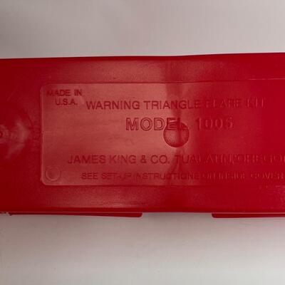 Warning Triangle Flare Kit, Set of 3