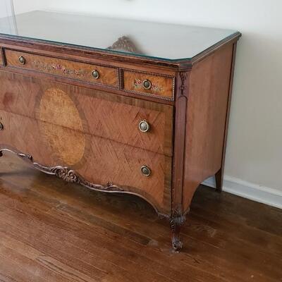 Low Antique dresser painted details set #1