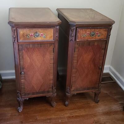 Bedside tables nightstands pretty painted Set #1