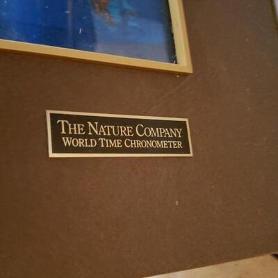 1992 Kilburg Geochron World Time Chronometer The Nature Company Time map