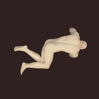 Unicorn Studios Nude Male Artistic Body Fine Porcelain Figurine Statue - 8"