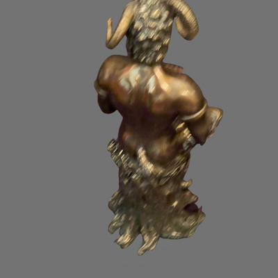 Brass Statue of Pan - the God of Fertility - 11"
