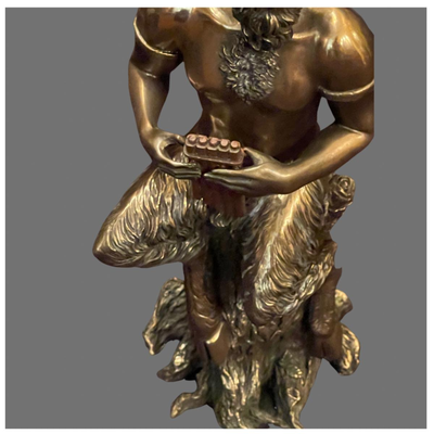 Brass Statue of Pan - the God of Fertility - 11"