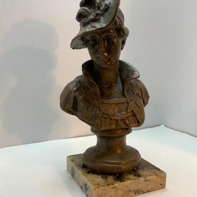 Very Heavy metal bust of a woman