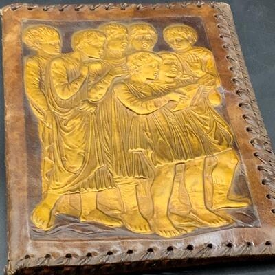 Leather book cover/ gothic