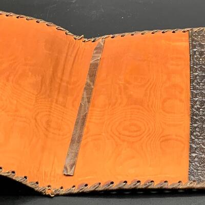 Leather book cover/ gothic