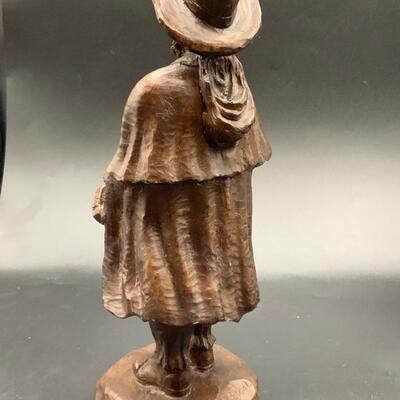 Beautiful vintage statue of a French musician
