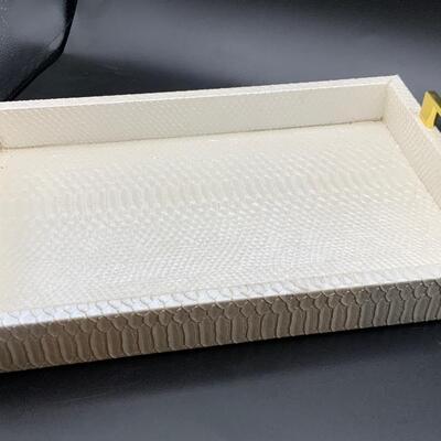 White snake serving tray, Rock on!