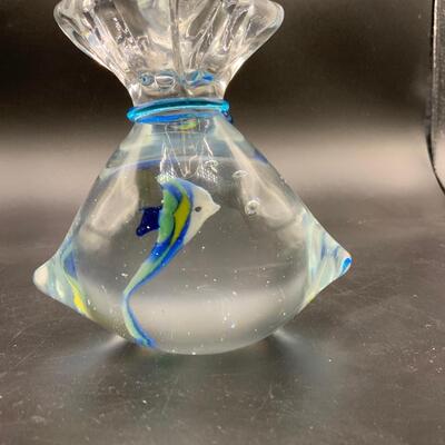 Handblown Glass Fish paper weight