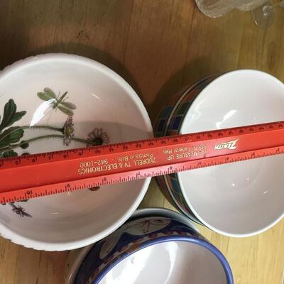 Assorted ceramic bowls
