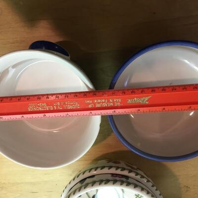 Assorted ceramic bowls