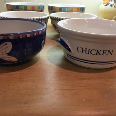 Assorted ceramic bowls