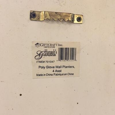 Wall hanging glove vase or planter