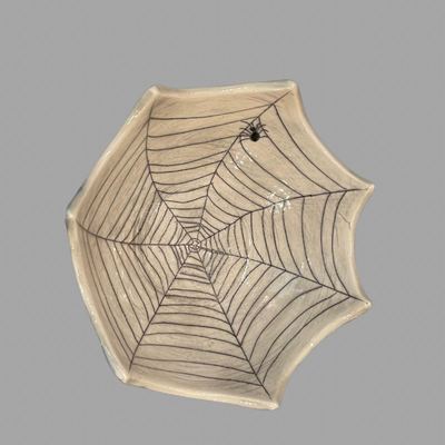 Peggy Bishop Original Spider Bowl Pottery - Signed - 7"
