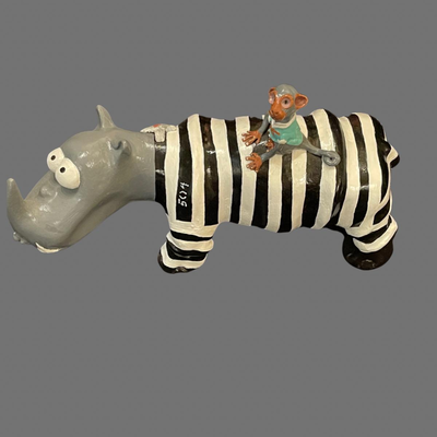 Marconi Rhino Sculpture - 11"