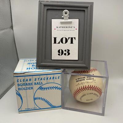 -93- Signed Baseball | Cal Andres Galarraga