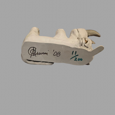 Marconi Rhino Sculpture - 6" - Signed and Numbered