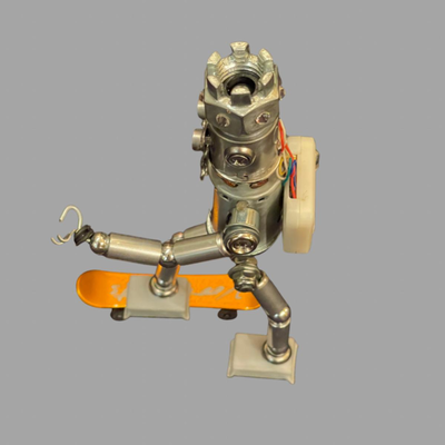 Voo Doo Bots Handmade Nuts and Bolt Art by Dixon - 9"