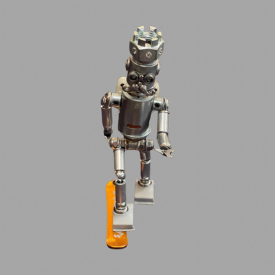 Voo Doo Bots Handmade Nuts and Bolt Art by Dixon - 9"