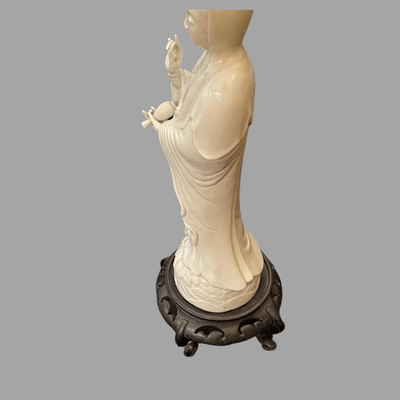 Porcelain Sculpture of Guanyin - 15"