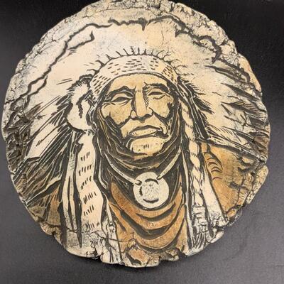 Native American wall plaque