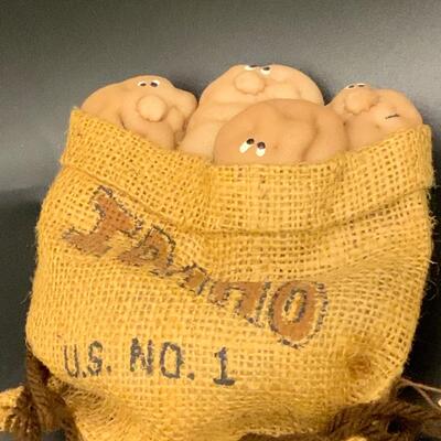 Idaho potatoes in a sack