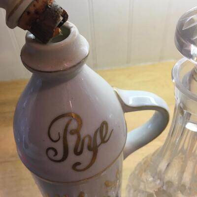 Decanters and tiny glasses