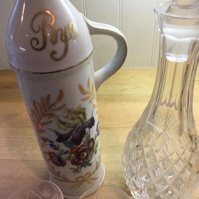 Decanters and tiny glasses